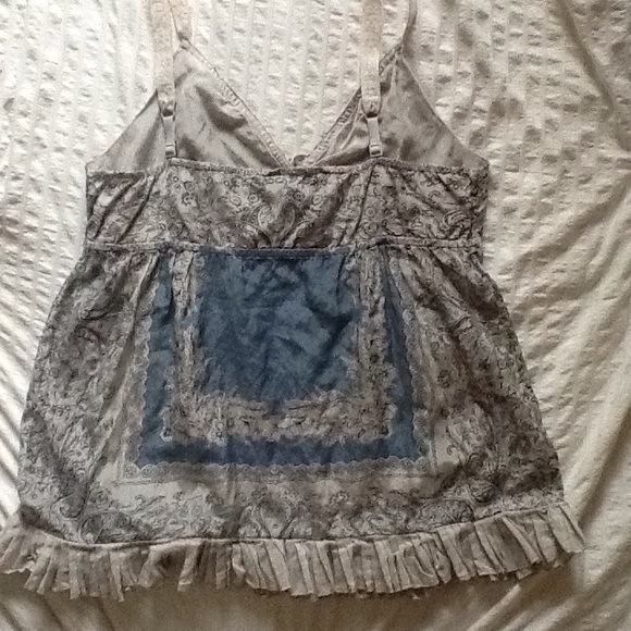 😍Lucky cotton Boho silk blend cami top - Picture 3 of 4
